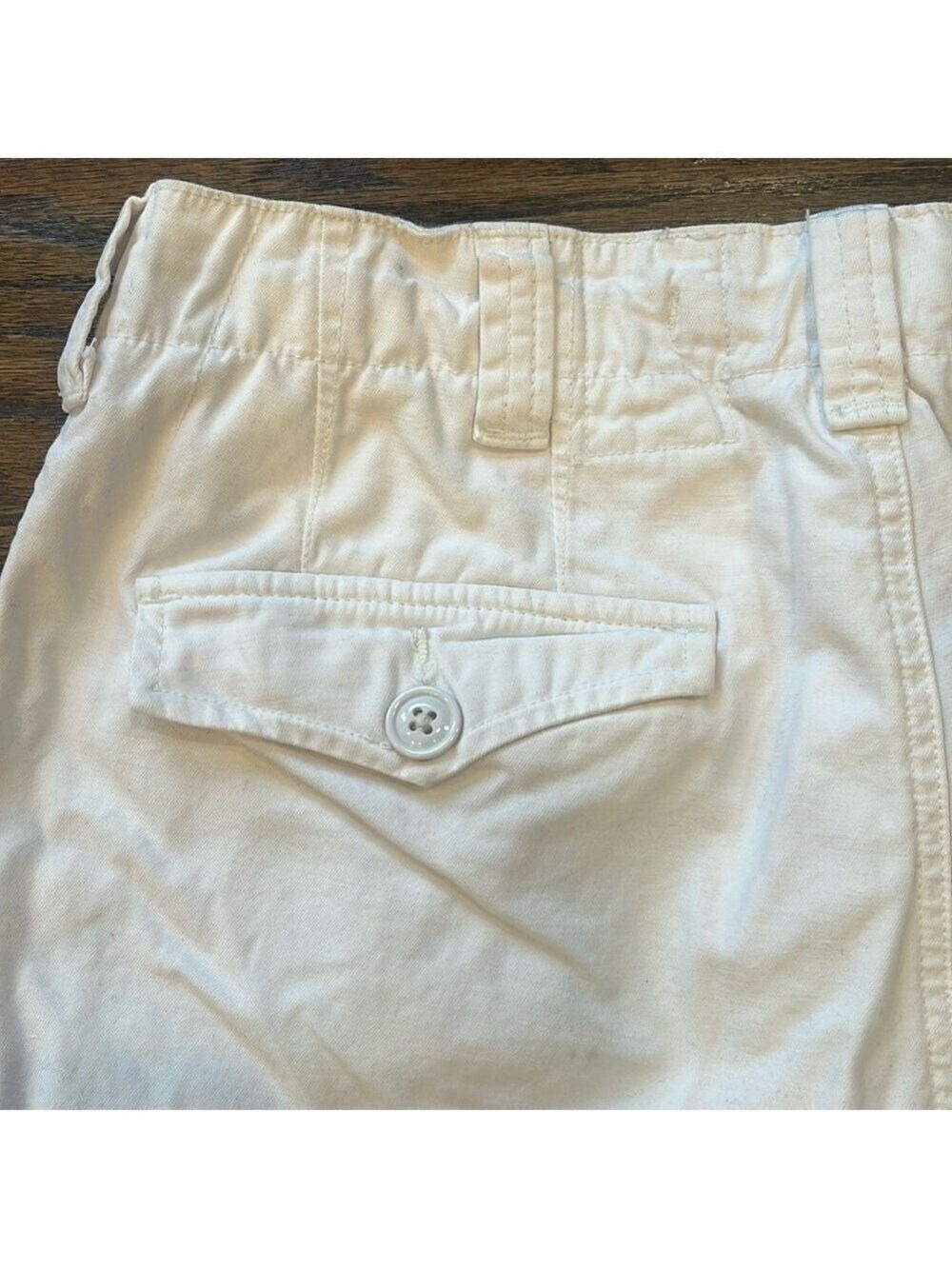 Polo Ralph Lauren Classic Cargo Shorts Khakis White/Relaxed Fit Size 31 - Picture 12 of 16